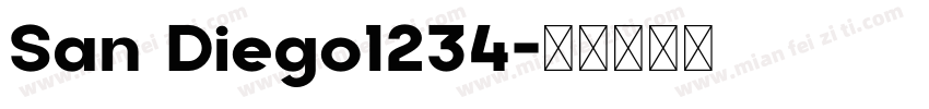San Diego1234字体转换